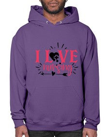 i love nursing Style 895# - nurse- Hoodie