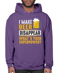 i make beer diaspper whats your super power 236# - beer- Hoodie
