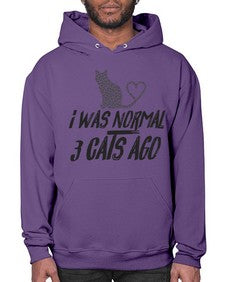 i was normal three cats ago - cats- Hoodie