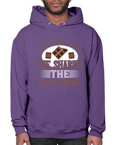 its time that we shared the chocolate 289# - chocolate- Hoodie