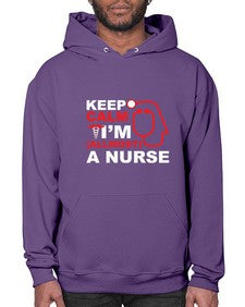keep calm i m allmost a nurse 1024# - nurse- Hoodie