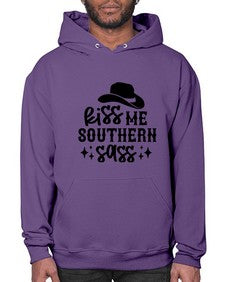 kiss me southern sass 711# - western- Hoodie