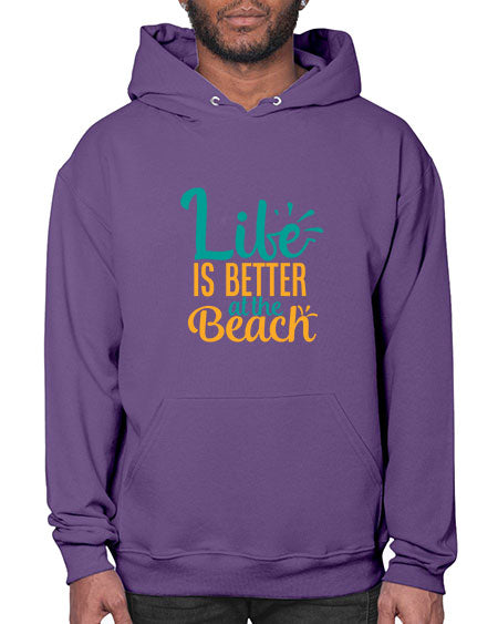 life is better at the beach Style 91# - summer- Hoodie