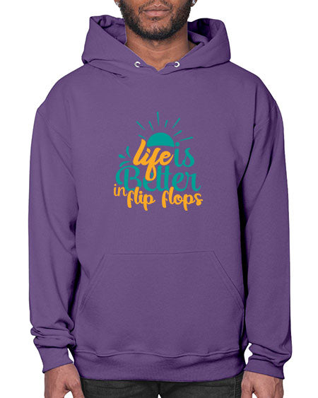 life is better in flip flops Style 90# - summer- Hoodie