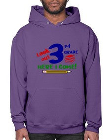 look out third grade 510# - third grade- Hoodie