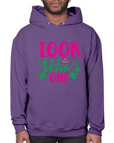 look whos one 263# - unicorn- Hoodie