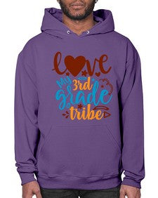 love my third grade tribe 524# - third grade- Hoodie