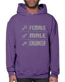 male female engineer 1084# - engineer- Hoodie