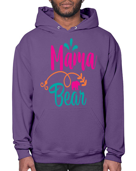 mama bear 183# - bears - animals- Hoodie
