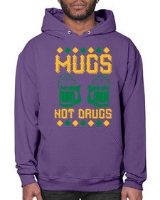 mugs not drugs 1408# - beer- Hoodie