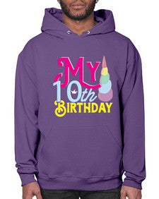 my 10th birthday 251# - unicorn- Hoodie