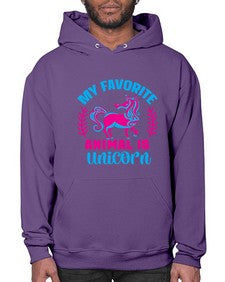 my favorite animal is unicorn 315# - unicorn- Hoodie