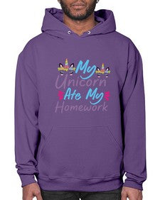 my unicorn ate my homework 318# - unicorn- Hoodie