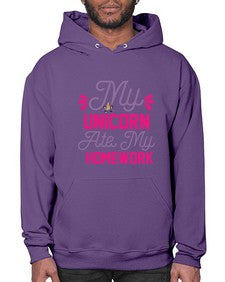 my unicorn ate my homework 324# - unicorn- Hoodie