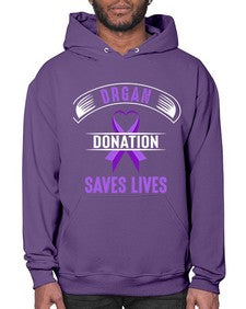 organ donation saves lives 202# - alzheimers- Hoodie
