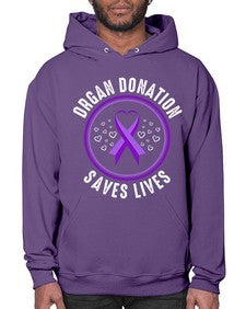 organ donation saves lives 203# - alzheimers- Hoodie