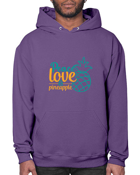 peace love pineapple Style 82# - summer- Hoodie