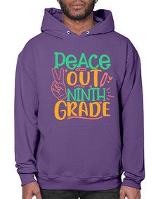 peace out nineth grade 637# - nineth grade- Hoodie