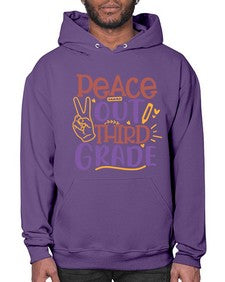 peace out third grade 645# - third grade- Hoodie