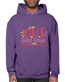 peace out third grade 647# - third grade- Hoodie