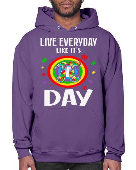 pi day autism puzzle math 111# - autism- Hoodie