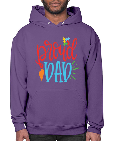 proud dad Style 36# - autism- Hoodie