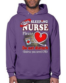 sleeping nurse 1402# - nurse- Hoodie