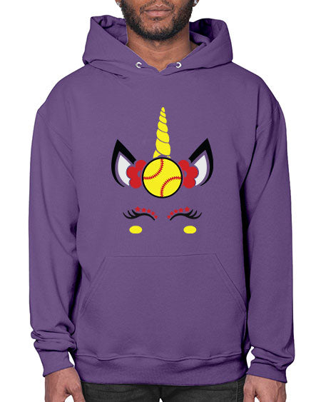 softball unicorn 399# - softball- Hoodie