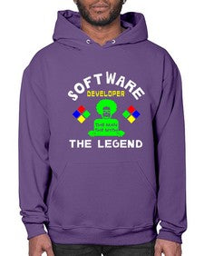 software developer the legend 16# - computer- Hoodie