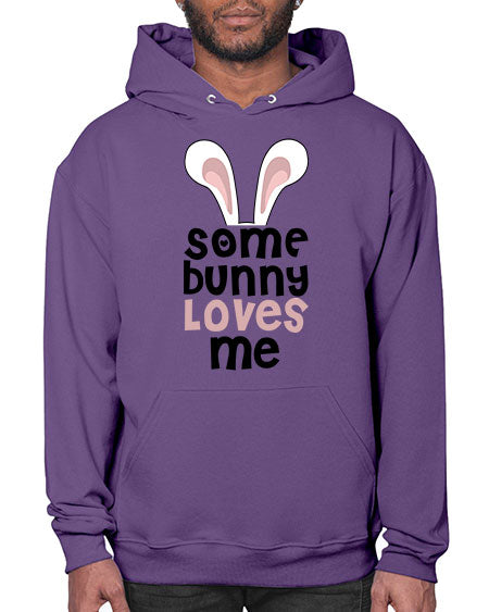 some bunny loves me - rabbit- Hoodie