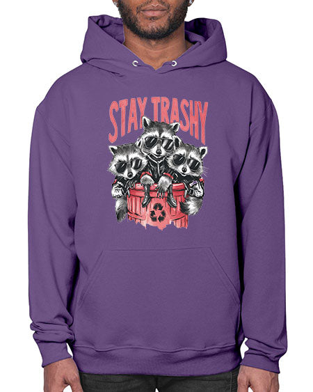stay trashy 63# - raccoon- Hoodie