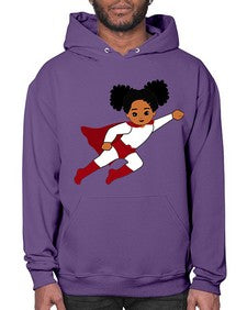 super kids girl 6# - black girls or women- Hoodie