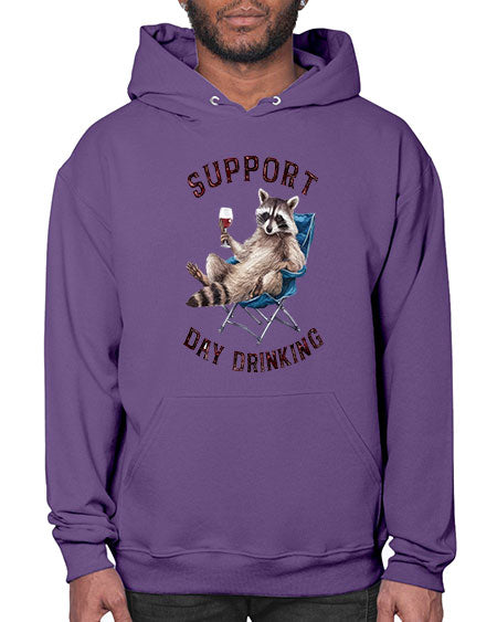 support day drinking 67# - raccoon- Hoodie