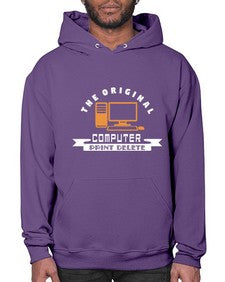the original computer print delete 12# - computer- Hoodie