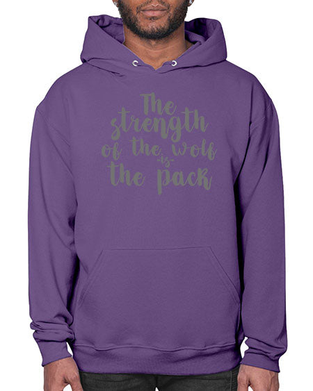 the strength of the wolf is the pack - wolf- Hoodie