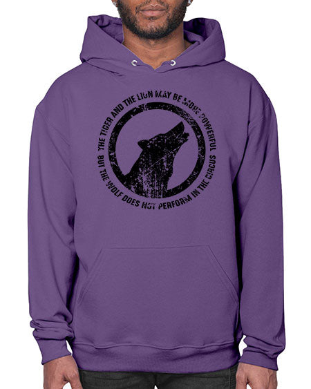 the tiger and the lion may be more powerful - wolf- Hoodie