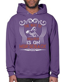the way to haeven is on horseback Style 19# - horse- Hoodie