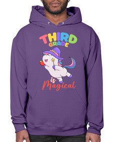 third Grade is Magical Unicorn 962# - third grade- Hoodie