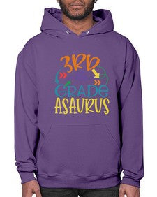 third grade asaurus 948# - third grade- Hoodie