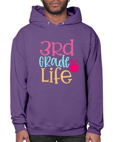 third grade life design 966# - third grade- Hoodie