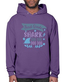 third grade shark doo doo doo doo 972# - third grade- Hoodie
