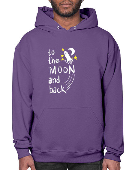 to the moon and back 9# - moon- Hoodie