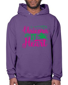 unicorn it heart 467# - unicorn- Hoodie