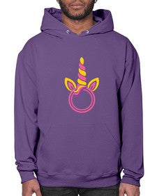 unicorn monogram frame 477# - unicorn- Hoodie