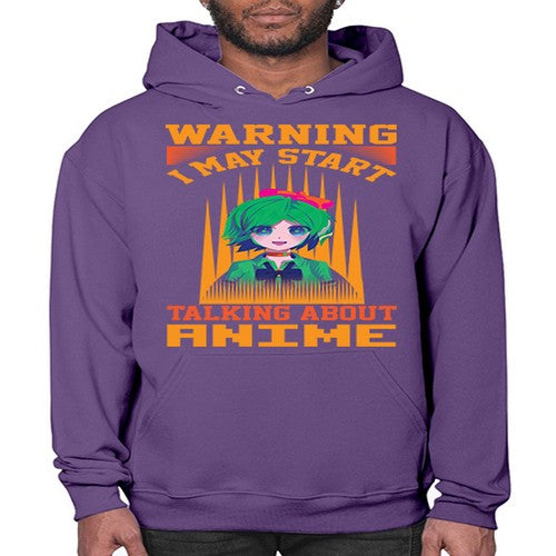 warning i may start talking about anime286# - anime- Hoodie