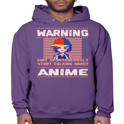 warning may spontaneously start talking about anime287# - anime- Hoodie