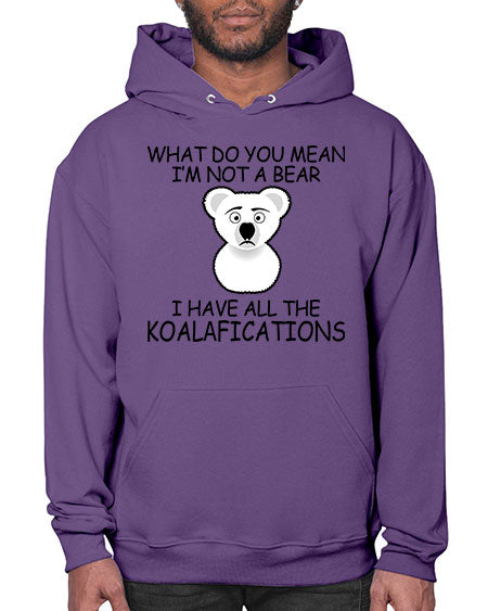 what do you mean im not a bear 287# - bears - animals- Hoodie