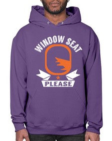 window seat please  51# - airplane- Hoodie