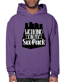 working on my six pack 1789# - beer- Hoodie