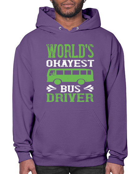worlds okayest bus driver Style 1670# - Bus Driver- Hoodie